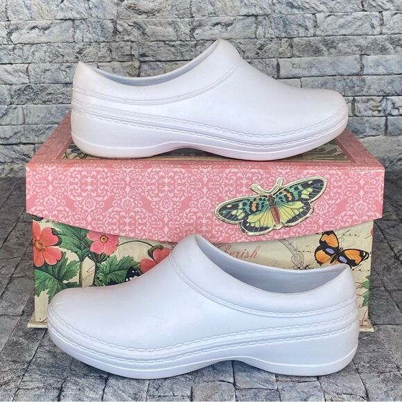 Landau White RX Therapy Arch Support Comfort Clogs Slip Ons Womens Size 6 - Picture 5 of 11